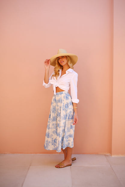 Kensington Skirt in Toile